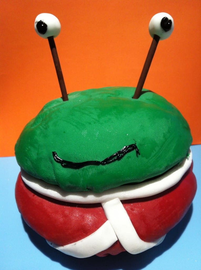 "Alien's love underpants cake"