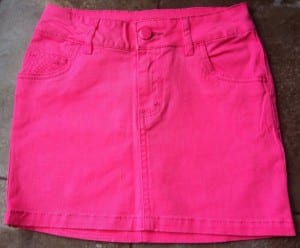 "pink mini skirt"