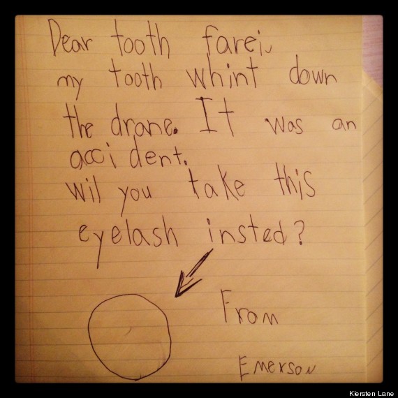 "tooth fairy letter"