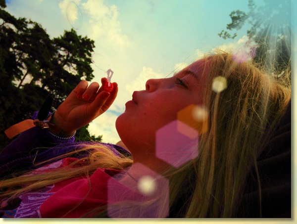 Blowing bubbles