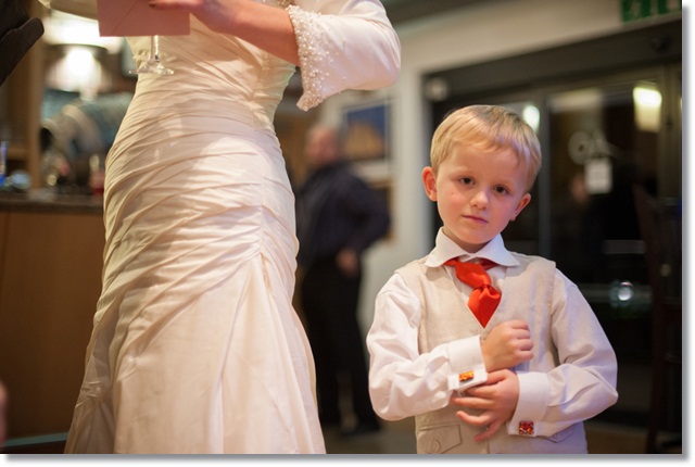 Wedding photos: The Bug shows off his grown up cufflinks