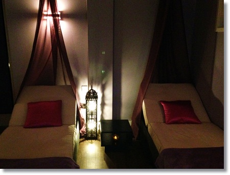 Beautiful relaxation room at Congham Hall Hotel's Secret Garden Spa