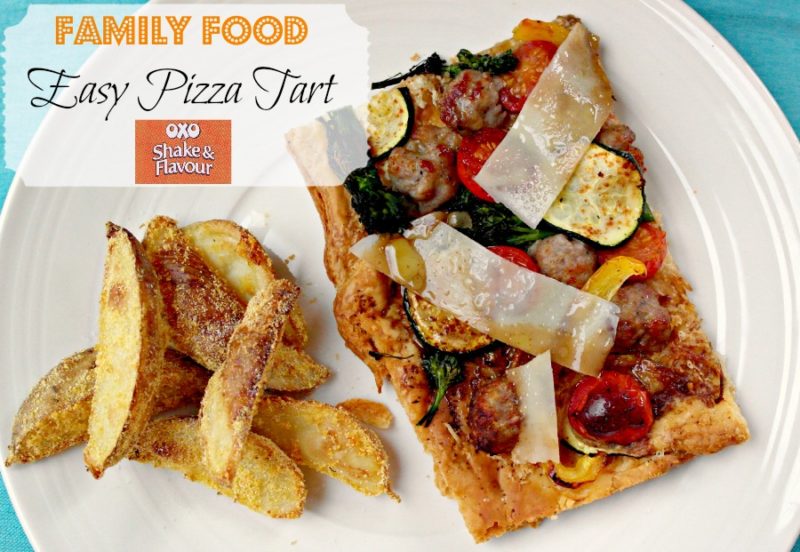 Easy family food - versatile 'pizza' tart for the whole family