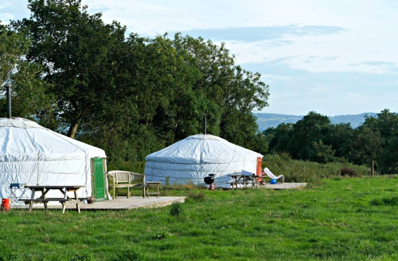 Somerset Yurts have only 4 yurts to a field, so there's plenty of space and privacy