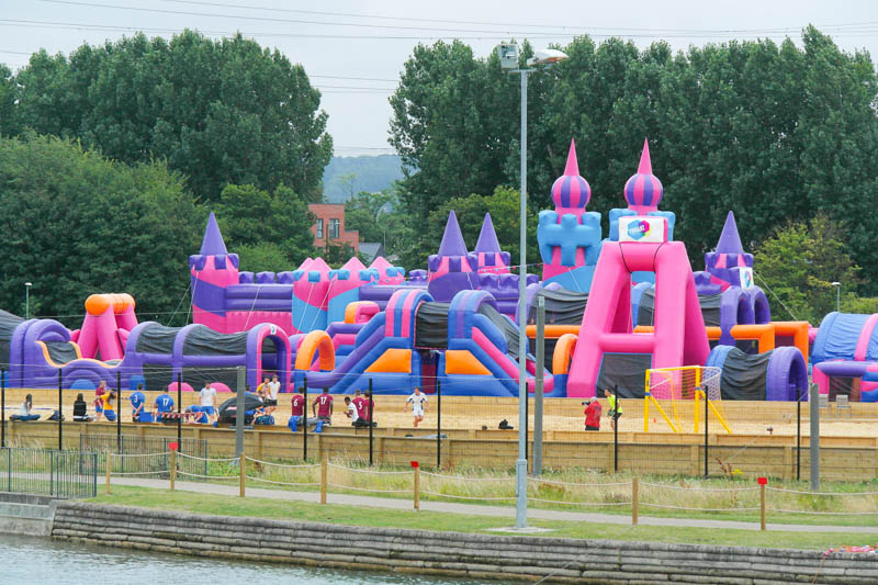 A Beach and Inflatable Play Park at Lee Valley