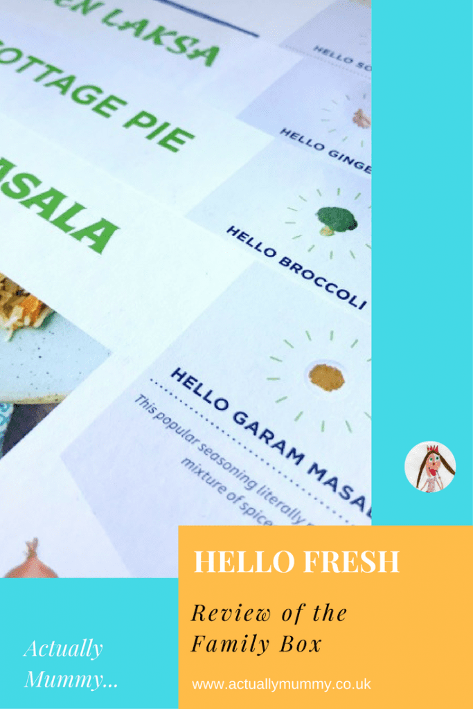 A review of the Hello Fresh family box: what's new, what's different, and does it help..?