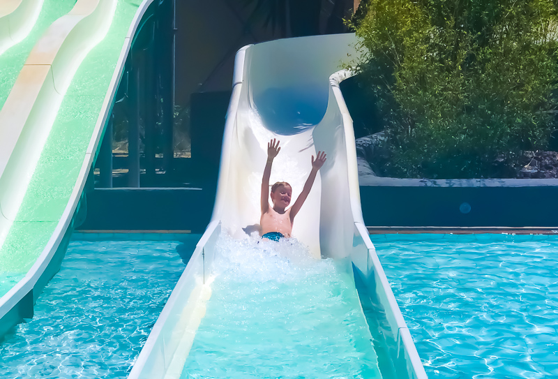 Waterslides at Camping Le Soleil Argeles sur Mer