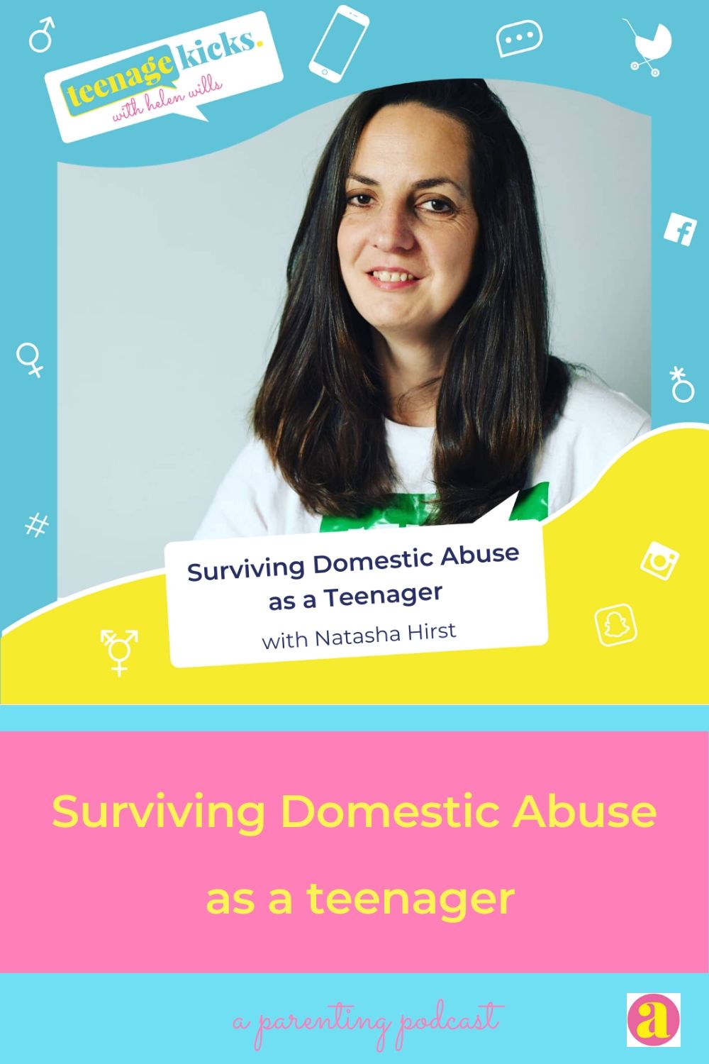 Pinterest image - how Natasha survived domestic abuse as a teenager