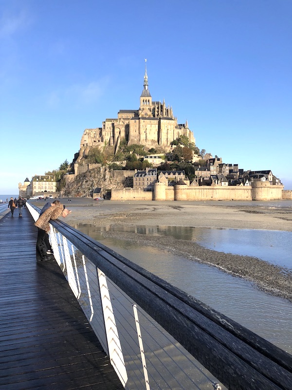 The walk to Mont St Michel