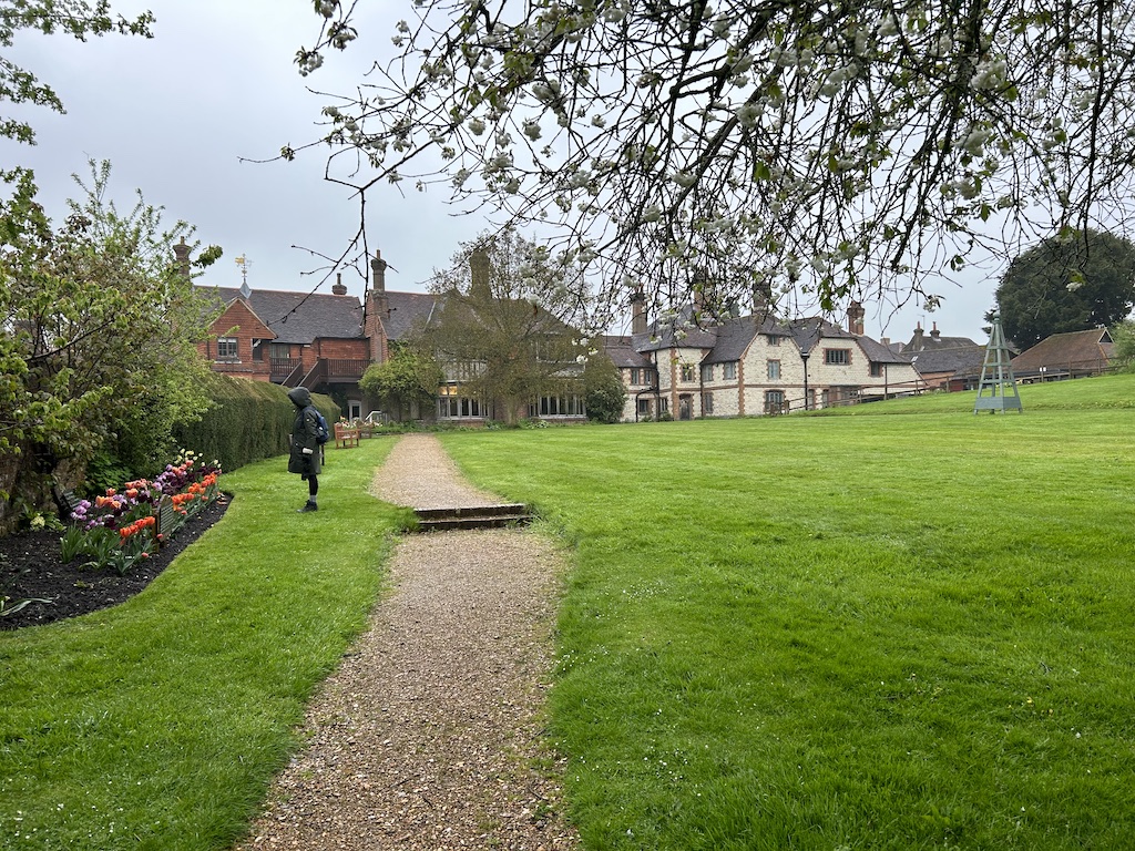 The view of Gilbert White's House from the main gardens